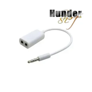 Audio 3.5mm 1 to 2 Adapter 轉接頭 (White)