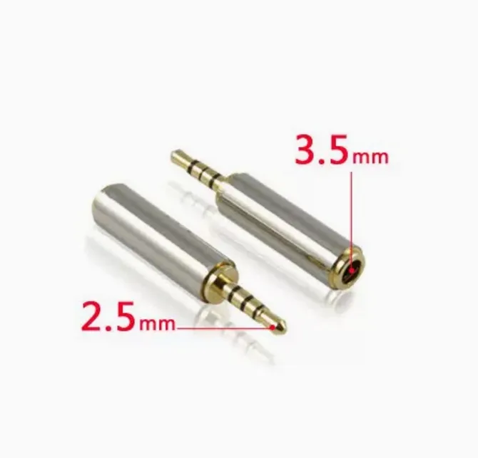 Audio 3.5mm Female to 2.5mm Male Adapter Audio 3.5mm Female to 2.5mm Male Adapter 轉接頭