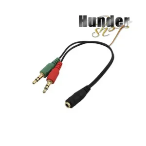 Audio 3.5mm Female to 3.5mm 2x Male Adapter 轉接頭