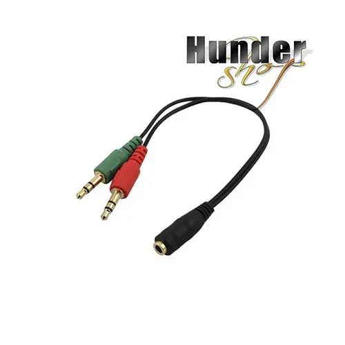 Audio 3.5mm Female to 3.5mm 2x Male Adapter Audio 3.5mm Female to 3.5mm 2x Male Adapter 轉接頭