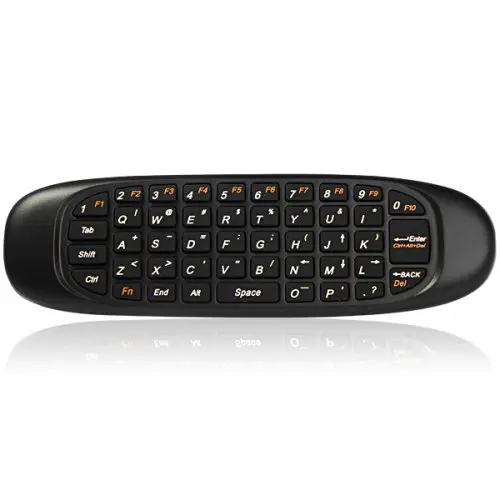 C120 Air Mouse C120 Air Mouse + QWERTY Keyboard + Remote Control (2.4GHz Wireless 體感飛鼠遙控器) - Black