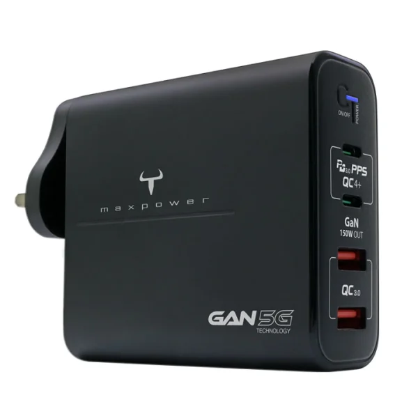 Maxpower GN150S,牛魔王,充電器 牛魔王 Maxpower GN150S 150W 4 位USB充電器
