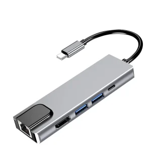 TYPE-C USB-C HUB 5in1 HDMI + LAN USB3.0 (集線器 擴展器)
