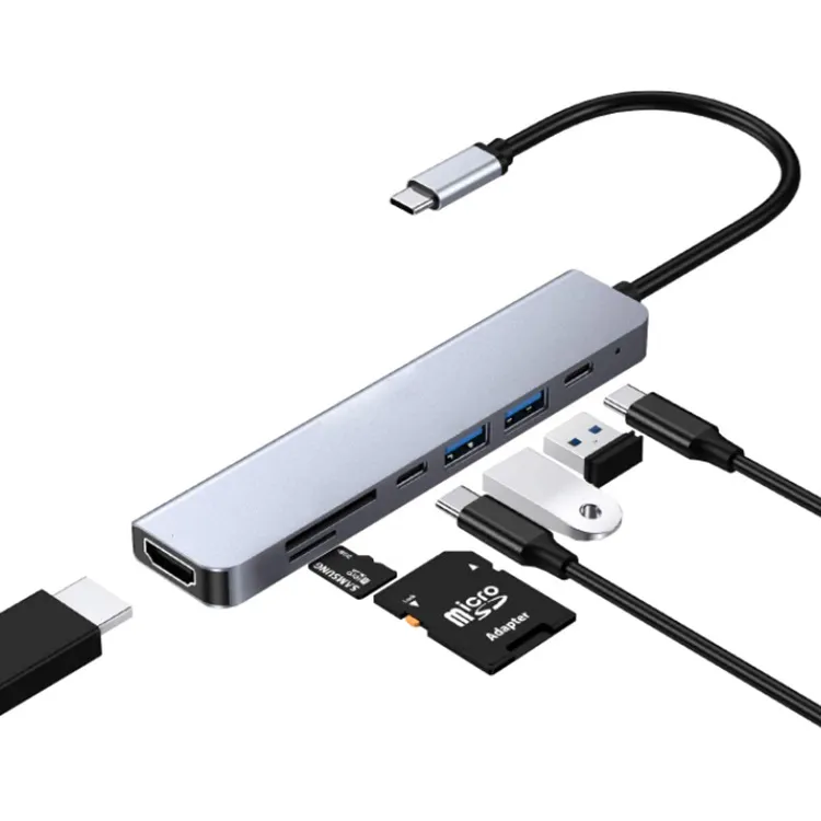 TYPE-C USB-C HUB 7in1 HDMI USB3.0 (集線器 擴展器)
