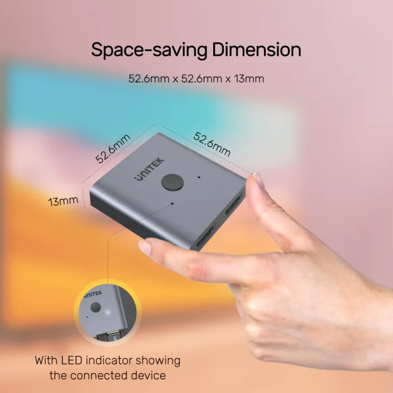 UNITEK V1127A (HDMI二進一出 切換器 分配器)