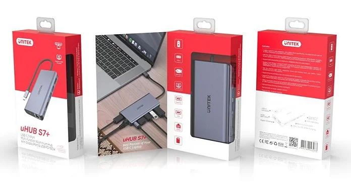 UHUB S7+,unitek uhub,USB-C HUB UNITEK UHUB S7+ USB-C HUB (集線器 擴展器)