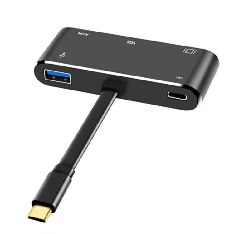 usb-c hdmi,usb-c hdmi vga,usb-c vga,usb-c 擴展器 TYPE-C USB-C HDMI VGA USB3.0 HUB (集線器 擴展器)