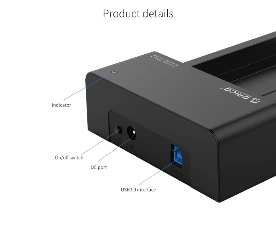 ORICO 6518us3 USB3.0 HDD Docking (3.5寸外置硬碟座)