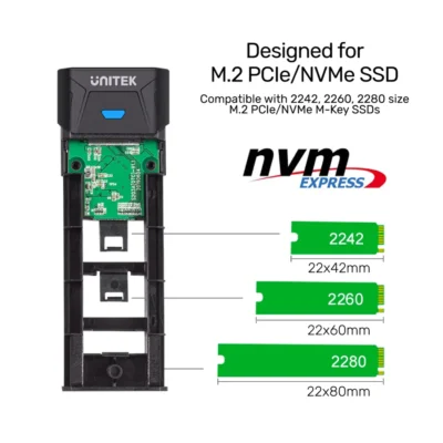 UNITEK S1203ABK M.2 NVMe SSD Enclosure (M2外置盒)