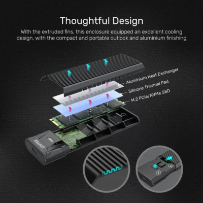 UNITEK S1203ABK M.2 NVMe SSD Enclosure (M2外置盒)