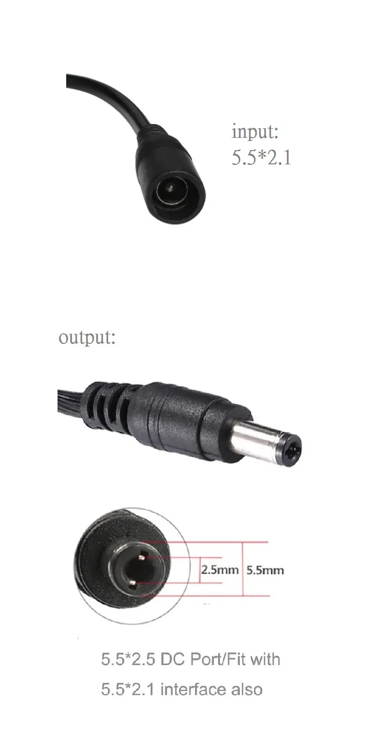 內負外正,正負極轉換 DC外正內負->內負外正 正負極轉換接頭