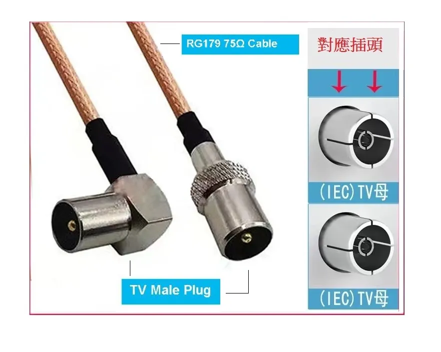 RG179高清數碼電視天線 RG179高清數碼電視天線/訊號線 Antenna TV Cable