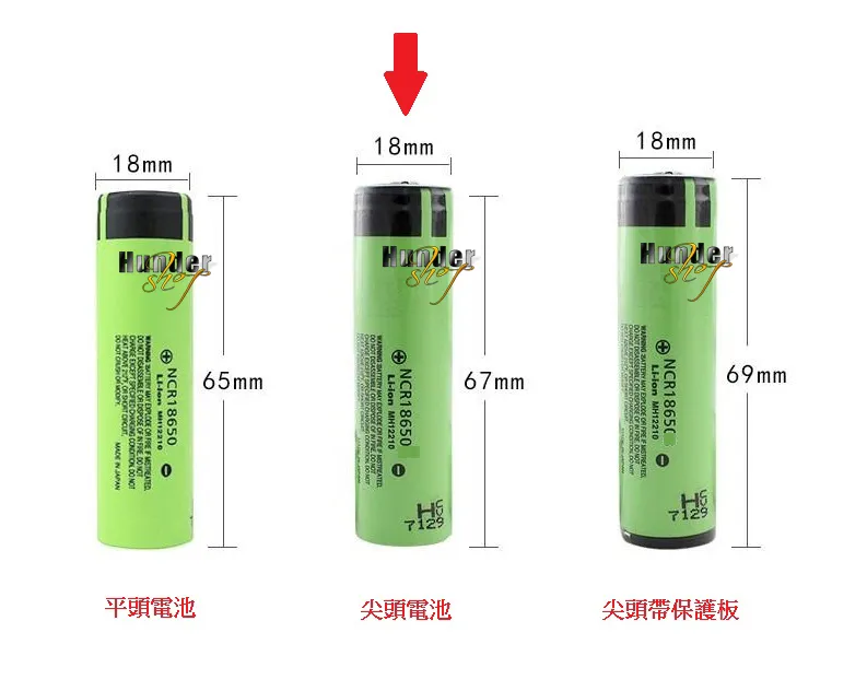 Panasonic 18650 3500mAh NCR18650GA 10A Lithium Battery (松下18650 尖頭鋰電池)