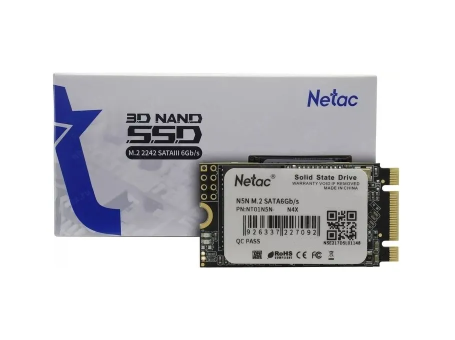 Netac 256GB M2 SATA NGFF 2242 SSD 固態硬碟