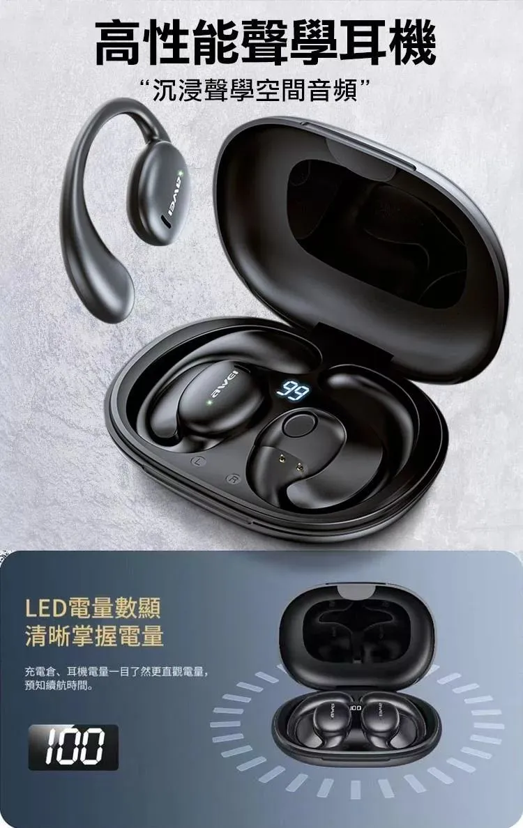 Awei T80 OWS 氣傳導無線藍牙耳機