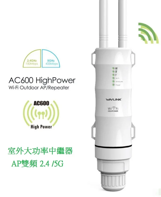 Wavlink AC600 花園天台WiFi訊號放大器Repeater