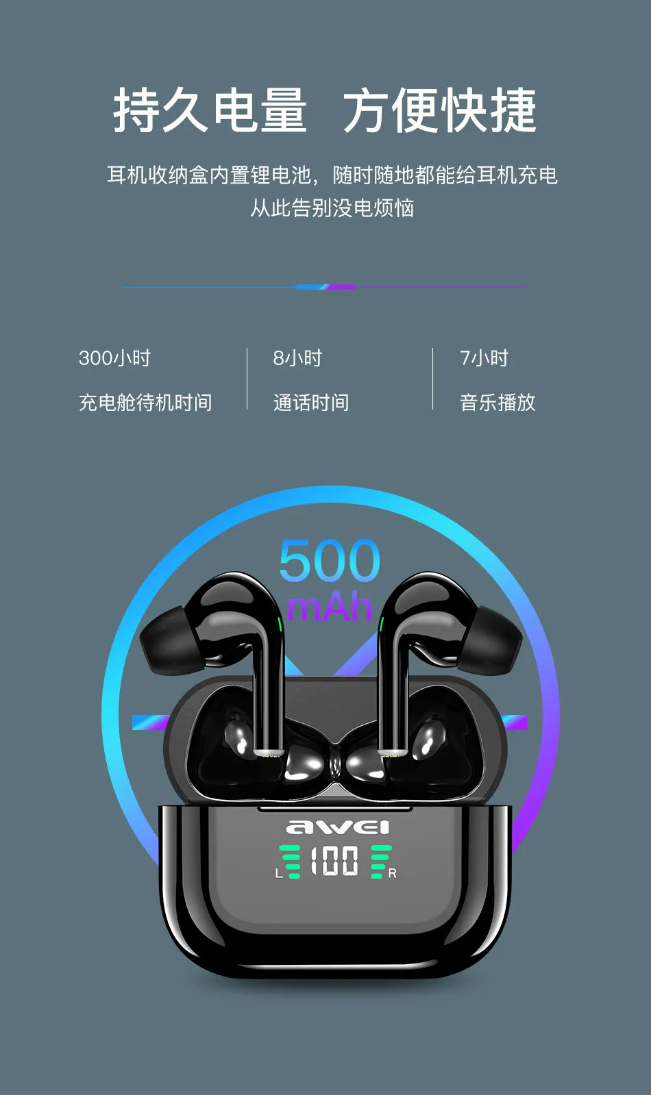 Awei T29P TWS 真無線藍牙耳機