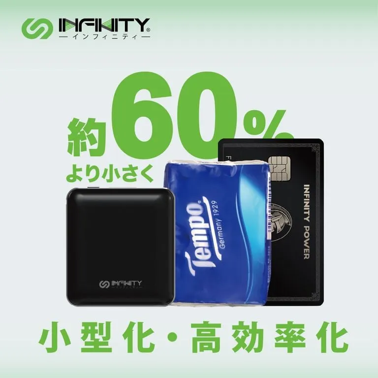 INFINITY SQC10 10,000mAh POWER BANK (自帶線充電寶)