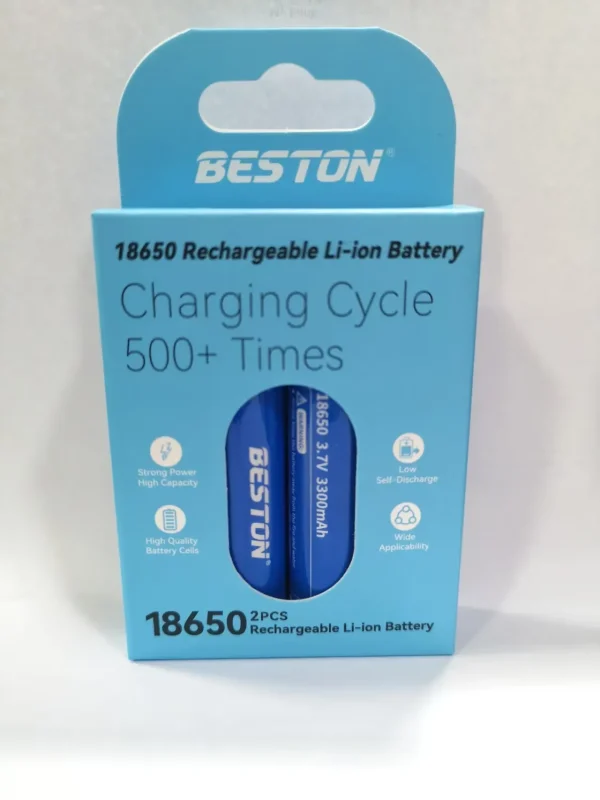 Beston 18650 3300mAh 5A Lithium Battery (尖頭鋰電池)(兩粒裝)