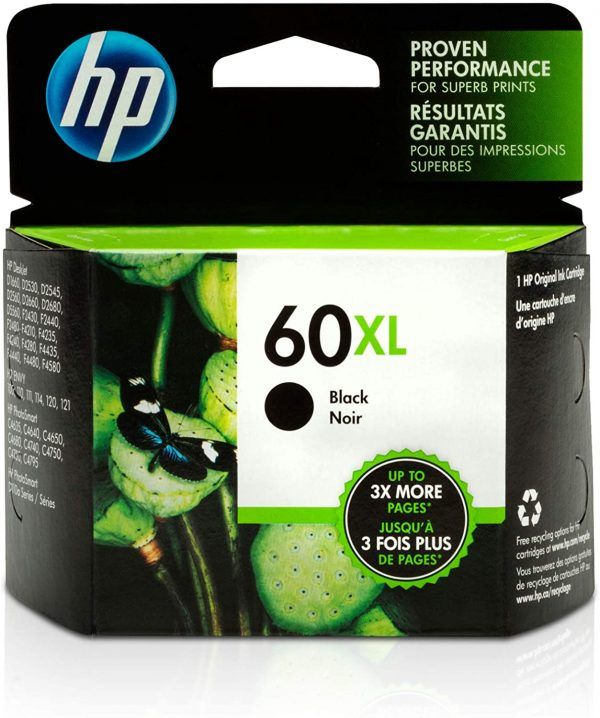 HP 60XL 黑色原裝墨盒
