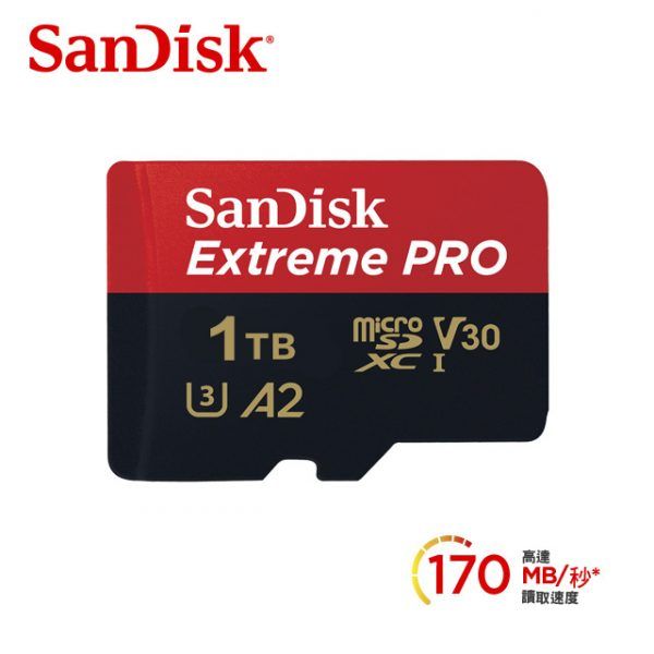 Sandisk Extreme Pro microSD 1Tb (170MB/s)記憶卡
