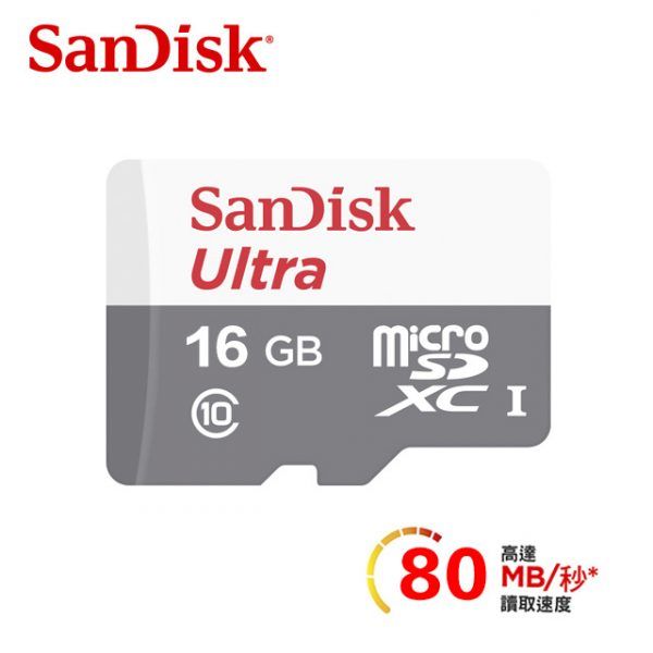 Sandisk Ultra microSD 16Gb 記憶卡