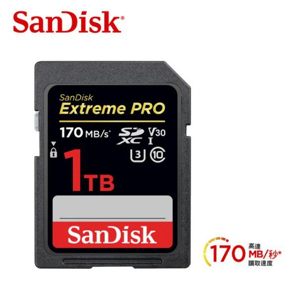 Sandisk Extreme Pro SD 1Tb (170MB/s)記憶卡